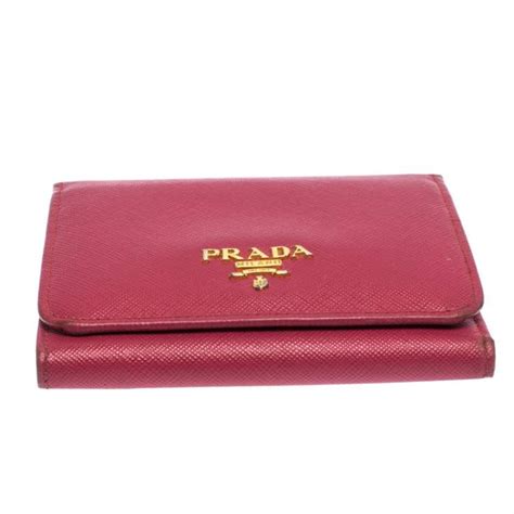 pink prada wallet used|prada long wallet pink.